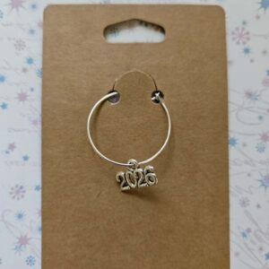 Wine glass charm approx 4cms words 2026