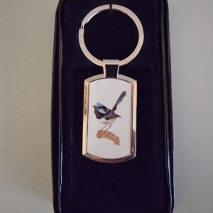 Blue Wren Keyring
