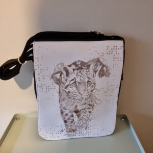 Leopard Pointillism Crossbody Bag