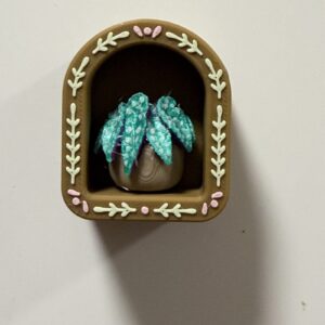 Spotted Begonia Clicker Fridge Magnet