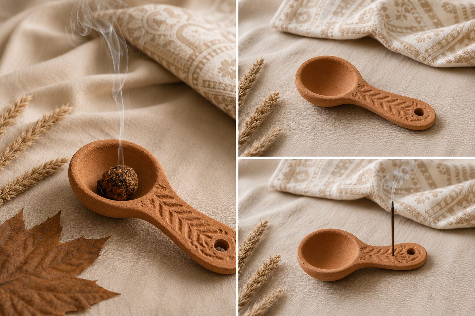 Clay Incense Rest